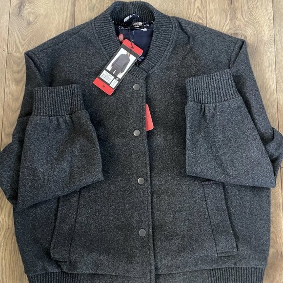 Well Worn Ladies' Bomber Style Jacket, Gray - Picture 3 of 8